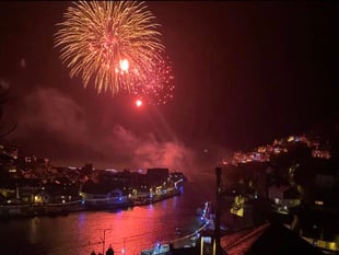 Double delight as fireworks herald in New Year twice