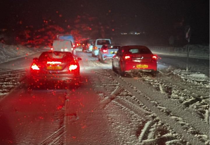 The scene eastbound at Bolventor (Picture- Kerry Addison)