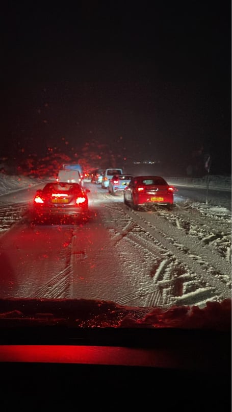 The scene eastbound at Bolventor (Picture- Kerry Addison)