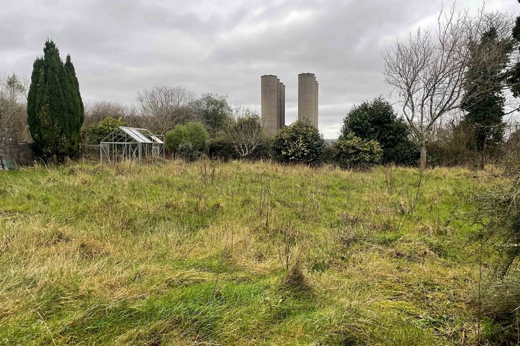One of the pieces of land off Burngullow Lane at High Street.