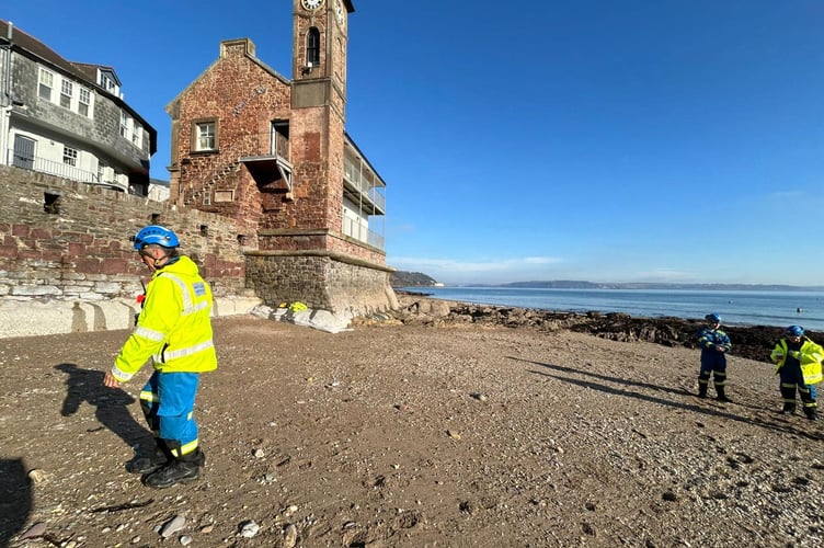 The metal objects were discovered in the sand but were found to be harmless RAF pig-iron ballast known to the local community. (Picture: Maker with Rame Parish Council)