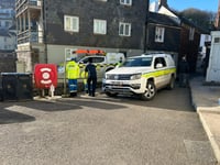 Bomb disposal team at Kingsand after alert