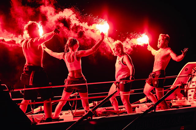 Jubilant scenes at Looe rowers cross finish line in Caribbean