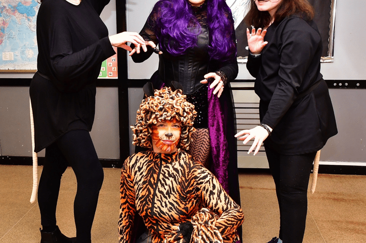 Members of the Torpoint Players cast who this year are performing Dick Whittington at the Council Chambers