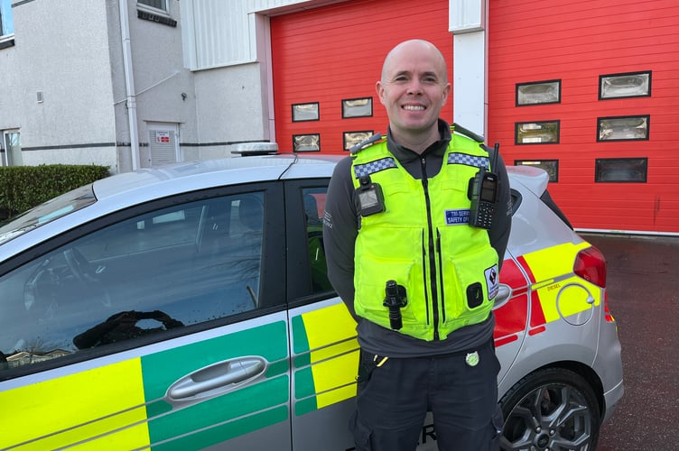 TSSO Josh Harmon at St Austell Community Fire Station