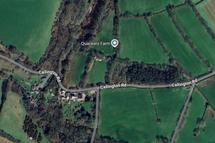THE site where permission has been granted to demolish an existing house and construct a new, bigger property is located between Harrowbarrow and Callington