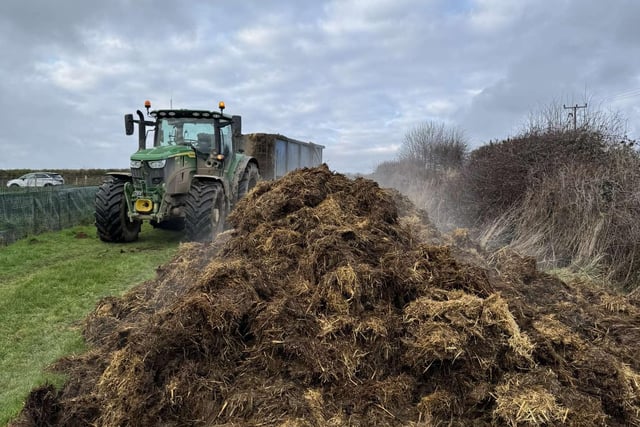 Orders being taken by Liskeard Young Farmers for charity dung sale