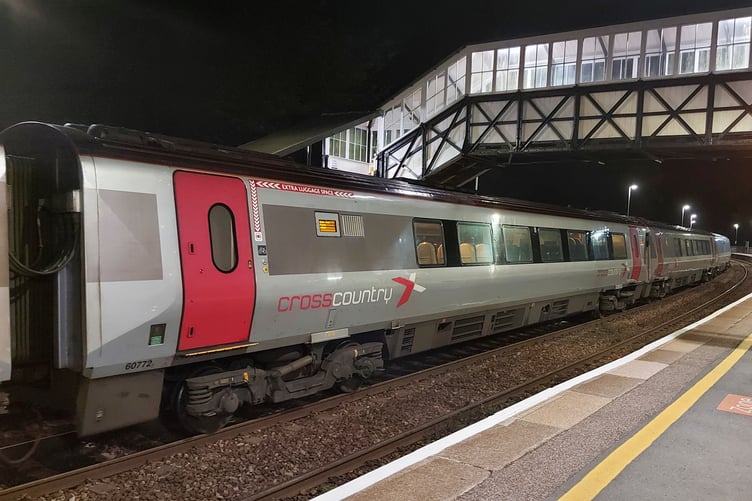 A Crosscountry Voyager train at Bodmin Parkway. (Picture: Aaron Greenaway)