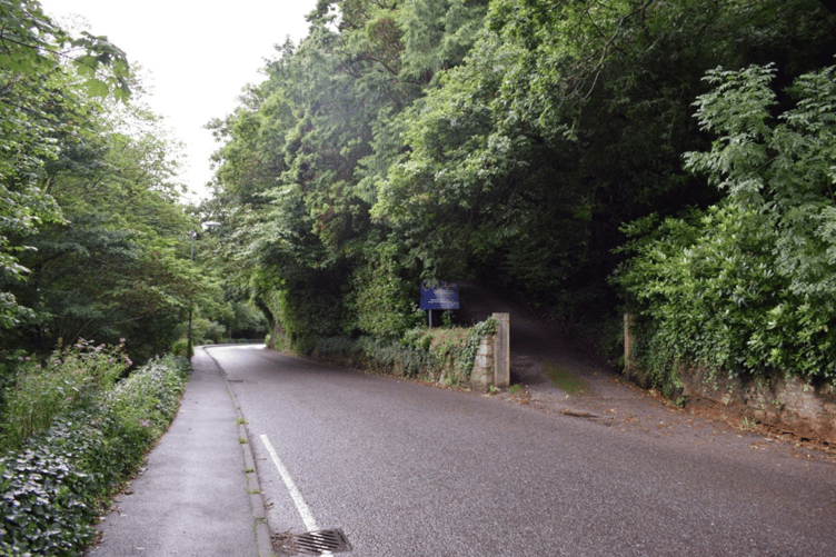 The entrance to the former Roselyon School in St Blazey. (Picture: Cornwall Council)