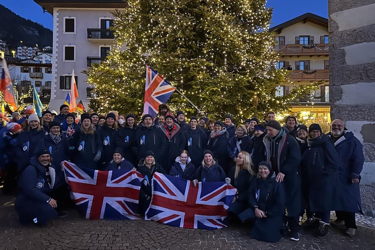 THE GB Ice Swimming team were among 45 nations competing in Molveno
