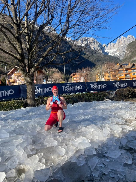 SAM with her medals at the World Championships in Italy