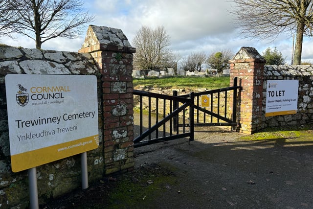 Anger after 'To Let' sign put up outside of Trewinney Cemetery
