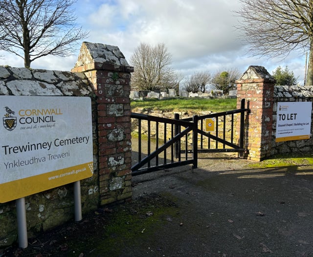 Anger after 'To Let' sign put up outside of Trewinney Cemetery