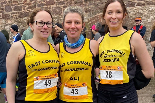 East Cornwall Harriers trio complete Exeter Half Marathon