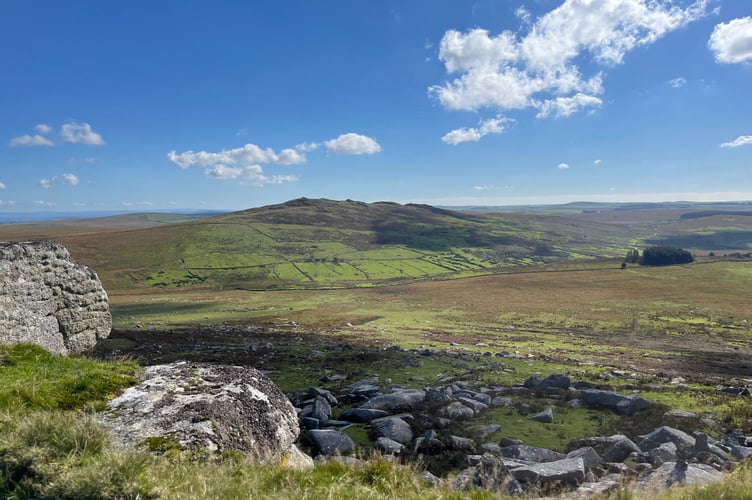 Brown Willy viewed from Roughtor