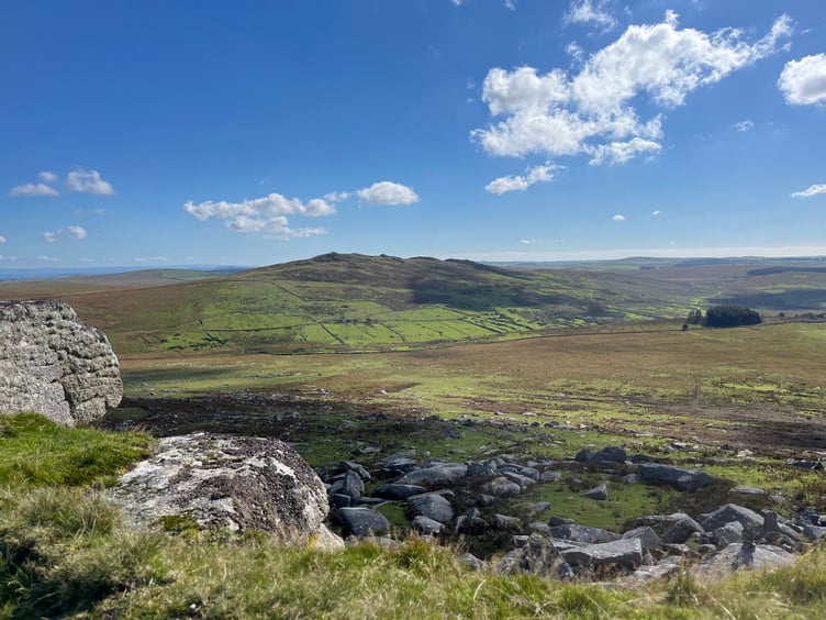 Brown Willy viewed from Roughtor