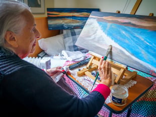 Callington woman shares her love for painting at 90 years old