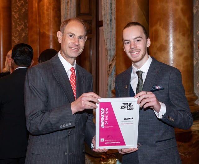 Cornish student crowned 'Innovator of the Year' by Duke of Edinburgh
