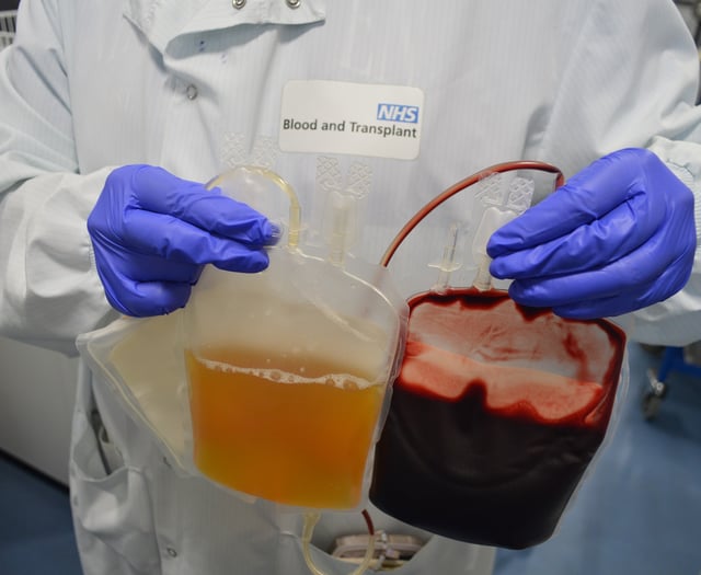 NHS patients receive medicine made from blood plasma of Cornish donors