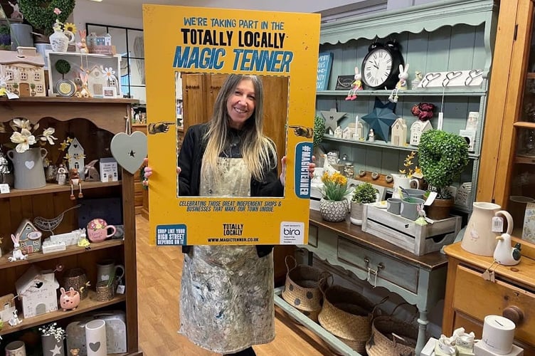 A number of shops and businesses in Saltash are taking part in the Magic Tenner campaign this month