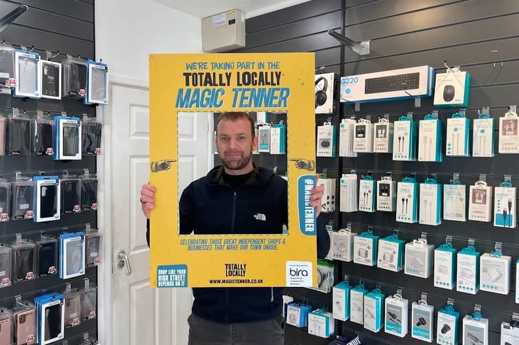 A number of shops and businesses in Saltash are taking part in the Magic Tenner campaign this month