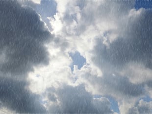 Light drizzle today with patchy rain turning sunny tomorrow