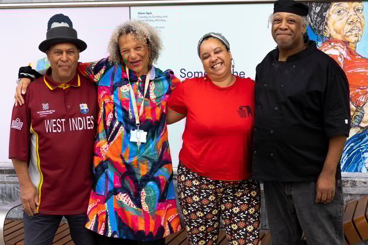 The Cornwall and Devon Creative Collective (CoDeCC) team from left to right: Daryl Codrington, Helen Thomas, Léonie Prentice and Rudolph Archer