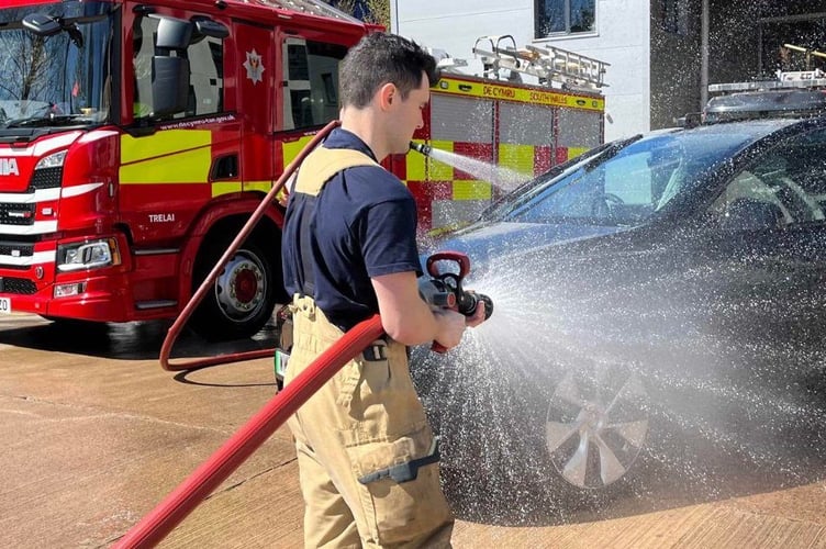Saltash firefighters will be holding a charity car wash day at their station this Sunday