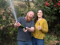 Liskeard father celebrates his million pound lunchbreak win
