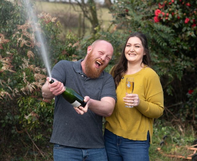Liskeard father celebrates his million pound lunchbreak win