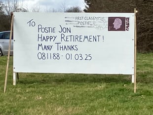 Special delivery for Hatt postman retiring after 37 years