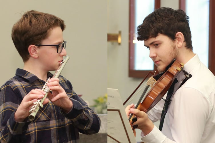 East Cornwall Bach Choir’s annual scholarship scheme winners, Rowan Shilling and Tristan de Rochefort-Soper, will be performing at a concert in Bodmin next month