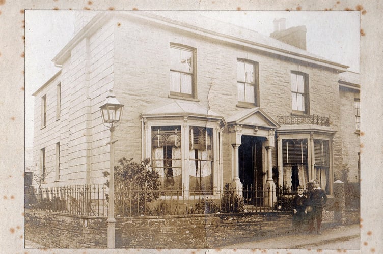 No 1 Tremeddan Terrace, Station Road, taken in May 1905