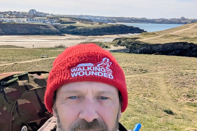 Man on the Cornish leg of his fundraising walk around the UK coastline