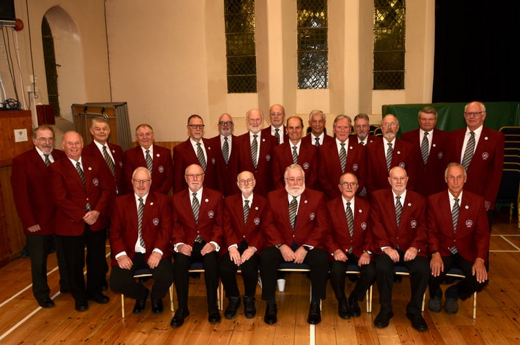 There was a double honour for the The Rame Peninsula Male Voice Choir when they were invited to two memorial services. (Picture: Sue Webb)
