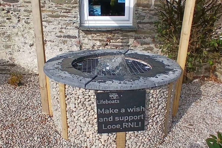 It morphed one final time into the Killigarth Manor wishing well  with donations supporting the local RNLI in Looe. (Picture: John Fowler Killigarth Manor)