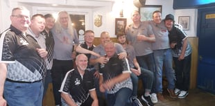 Wanderers win Polperro and District Darts League title