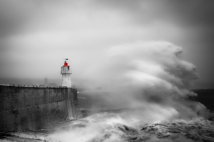 Safety Just Around the Corner, Newlyn, Cornwall taken by Mark Gowan (South West Coast Path Photographer of the Year – Climate Change category winner)