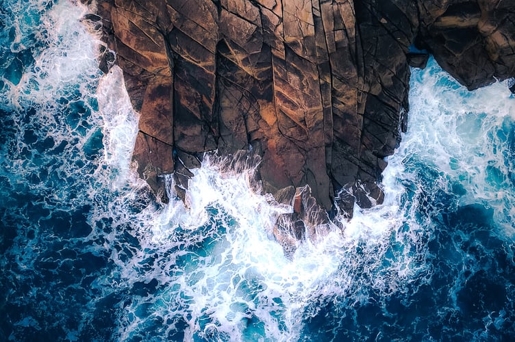 Clifftop Down, Rinsey, Cornwall taken by Pete Courtis (South West Coast Path Photographer of the Year – Sky Shot category winner)