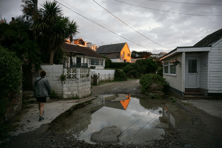 Natural Mirror, Polzeath, Cornwall taken by Ayla Rinke (South West Coast Path Photographer of the Year – Urban Lines category winner)