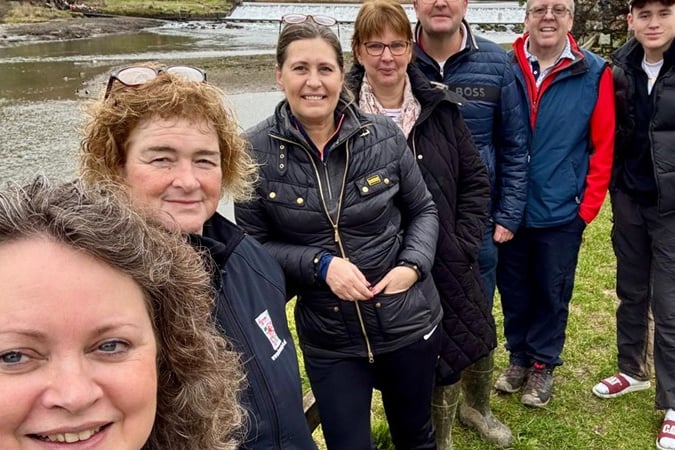 An intrepid group of walkers is walking the Tamara route from Callington to University Hospitals Plymouth to raise funds for the Gynae Oncology Unit. (Picture: Kay Barriball)