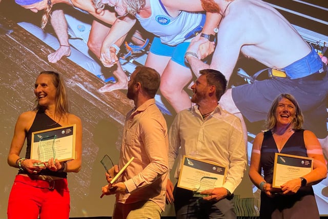 Oars of Thunder crew celebrate their achievements at awards night