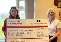 Charity takes flight: St Austell Ladies tee up support for air ambulance