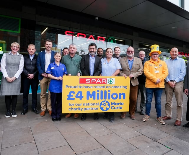 Appleby Westward SPAR reaches £4-million milestone for Marie Curie