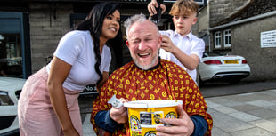 Bionic Boxing Barber Clint has head shaved to raise awareness