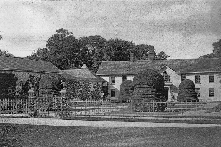 Treworgey Manor House before its destruction by fire in 1937.