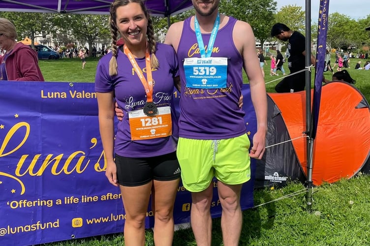 Megan Morris from Torpoint will be pounding the streets of London in the annual marathon all in aid of the charity, Luna's Fund