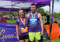 Megan's marathon effort all in aid of local charity Luna's Fund