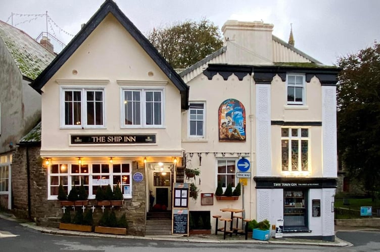 Firefighters were called to deal with a fryer fire at The Ship Inn in Fowey on Saturday