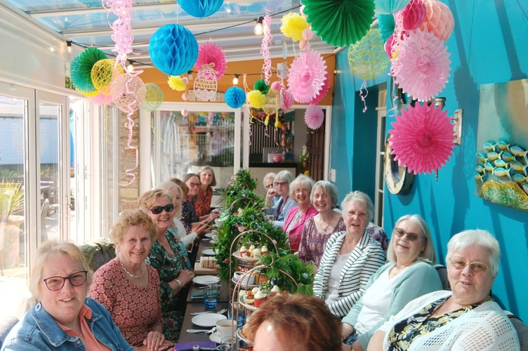 Members of the Inner Wheel Club of Liskeard and Looe  celebrated their 65th anniversary in style with a sit down meal